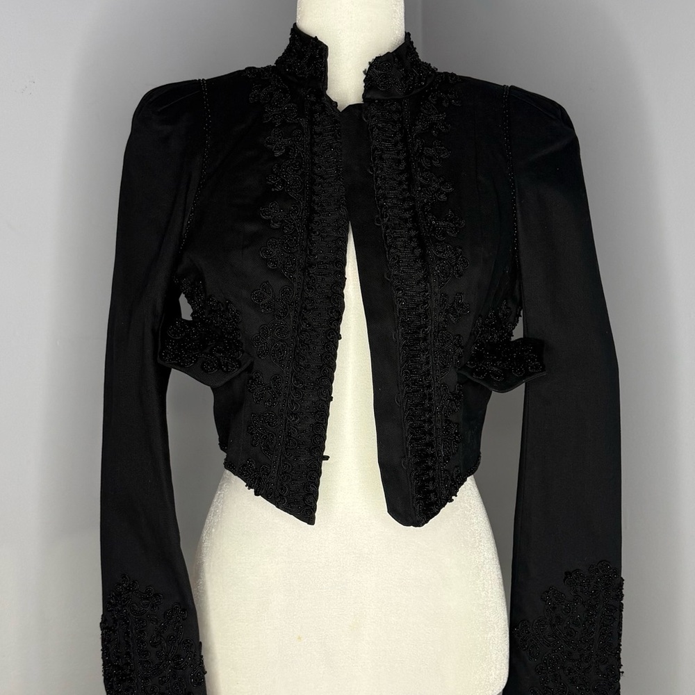 Bebe Black Cropped Jacket NWT - image 10